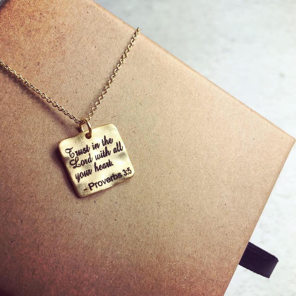 項鍊Necklace - Proverbs 3:5