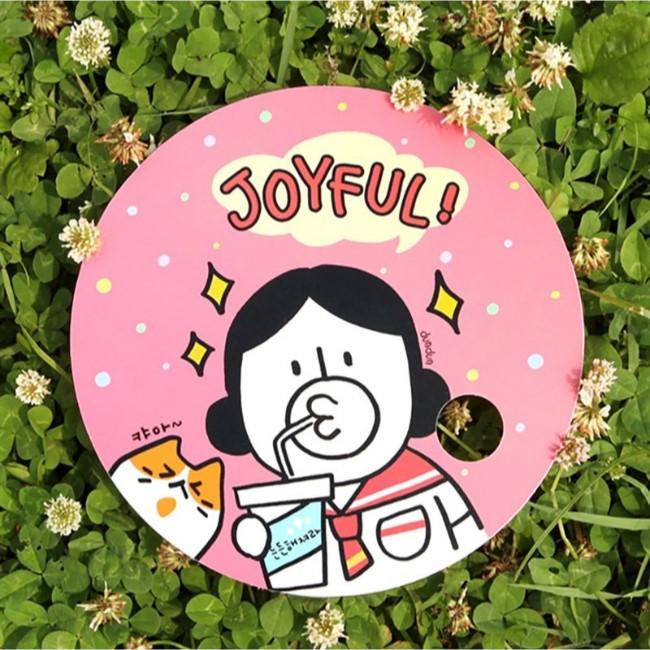 (04Joyful)哈囉登登系列圓形手扇