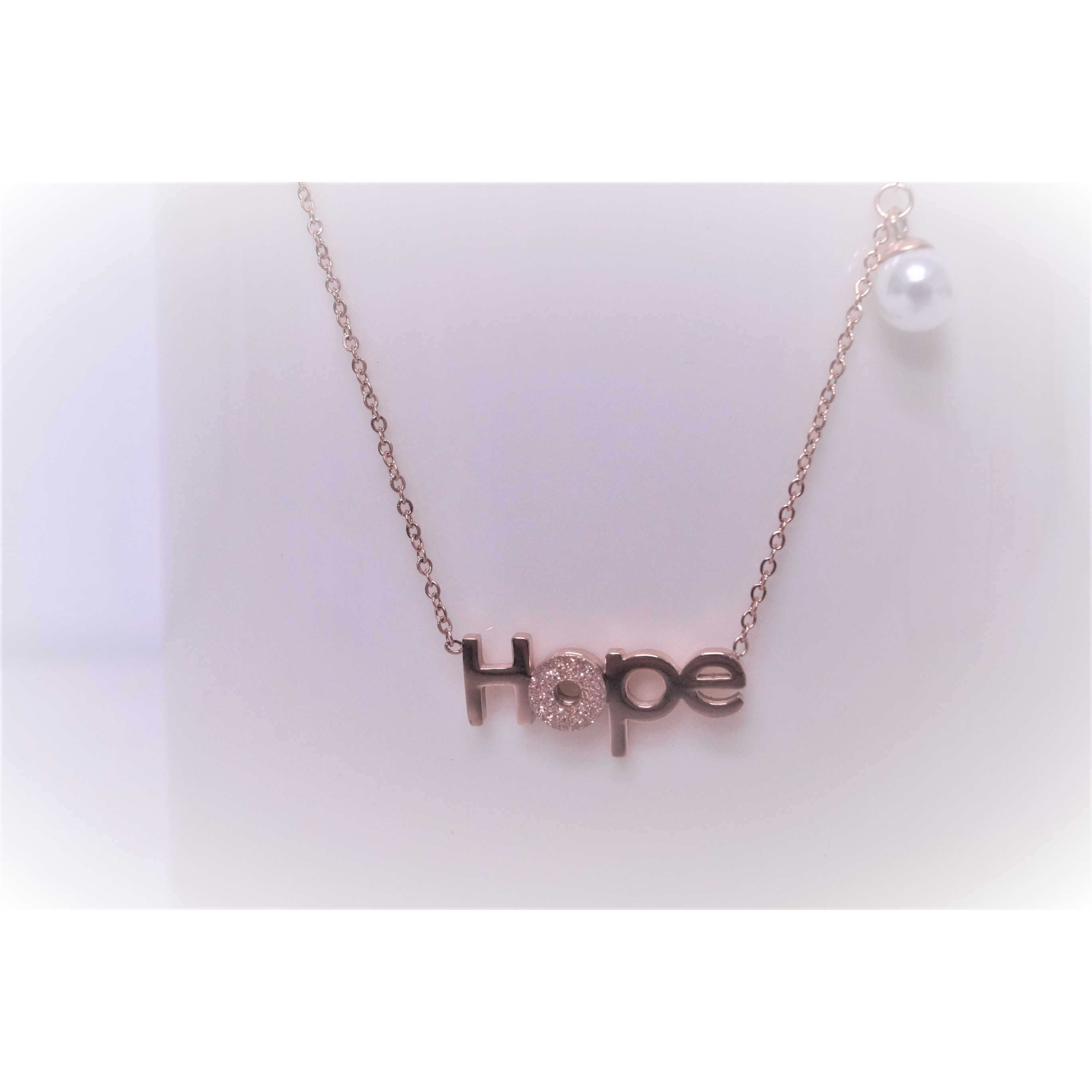 項鍊-HOPE - 玫瑰金