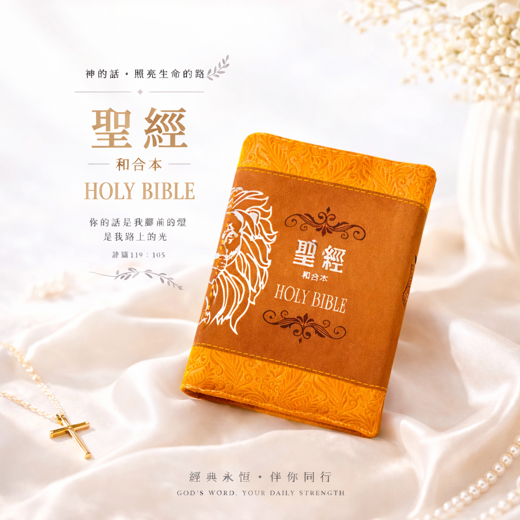 (棕色獅)皮面拉鍊_3系列和合本聖經