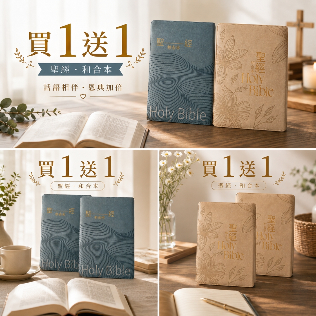 (買1送1)大字皮面拉鍊索引_9系列和合本聖經