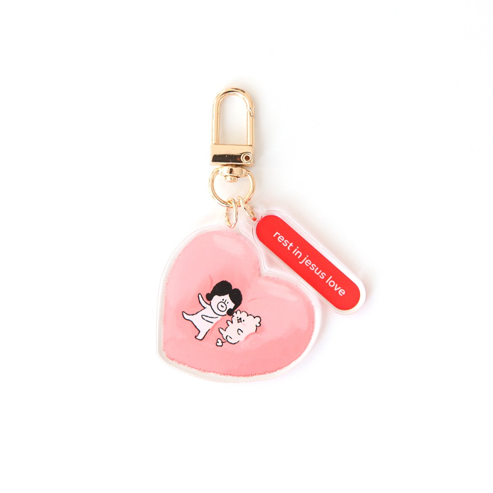 01.Heart抱枕_哈囉‧登登系列 壓克力Key Ring