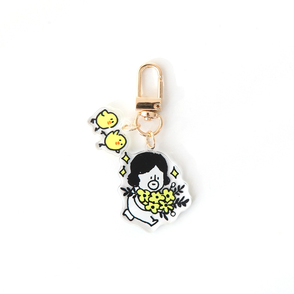 03.Flower登登_哈囉‧登登系列 壓克力Key Ring