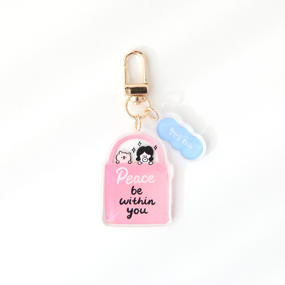 09.Peace_哈囉‧登登系列 壓克力Key Ring