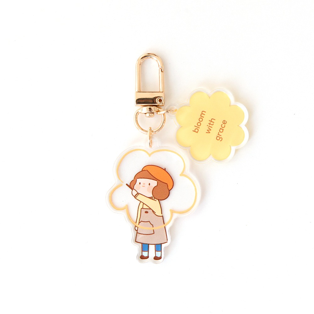 10.Drawing珍_哈囉‧珍系列壓克力Key Ring